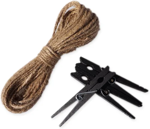 Vista 6 de LWR CRAFTS Cuerda de yute 0.098 in 90ft Natural para pinzas grandes