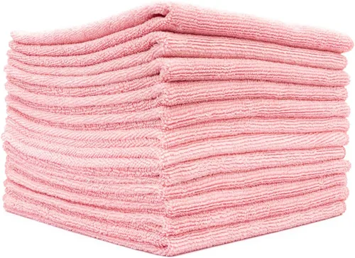 Vista 12 de (Paquete de 12) 16" x 16" toallas de limpieza de microfibra de grado comercial para usos múltiples, altamente absorbentes, sin pelusa, sin manchas
