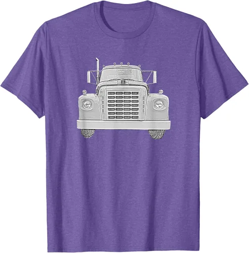 Vista 6 de Camiseta clásica de camión pesado International Harvester IH Loadstar, Negro, S