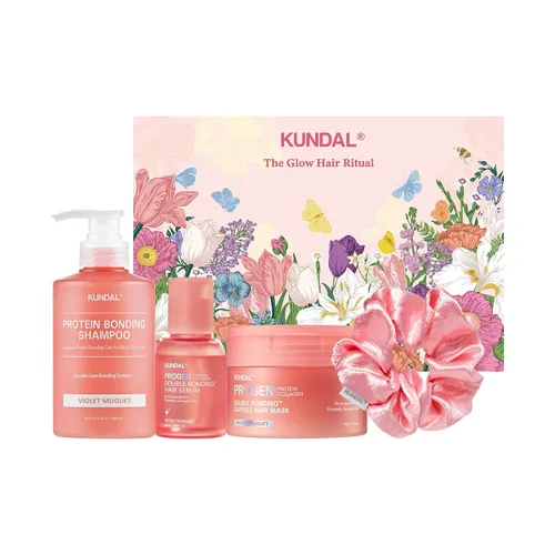 Vista 8 de KUNDAL Set de Champú y Acondicionador de Unión de Proteínas para Cuidado del Cabello Coreano, Reparación de Daños, Control del Frizz, Protección