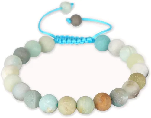 Vista 18 de AD Beads Pulseras de piedras preciosas unisex de 0.315 pulgadas (0.315 in), macramé curativo ajustable de 7 a 9 pulgadas Usa esta pulsera