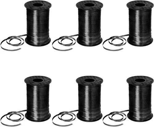 Vista 34 de PMU Tira de cinta rizadora negra de 500 yardas x 3/16 pulgadas para envolver regalos, decoración de cumpleaños, celebraciones, fiestas, accesorios