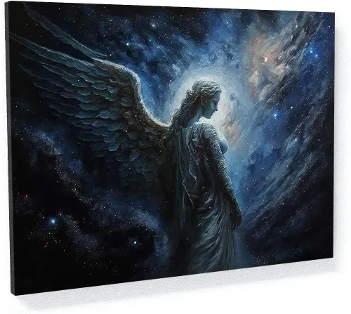 Vista 31 de Sense Canvas Arte de Ángel Ángel 12 Arte en Lienzo - Arte de Pared para Decoración del Hogar Impresión Póster Pintura Pequeño 16x12 / 0.75