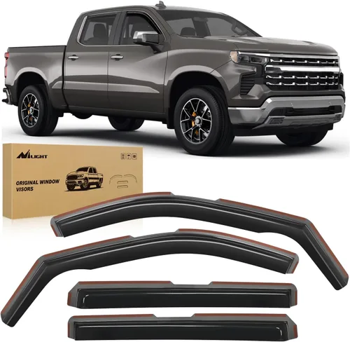 Vista 16 de Nilight Visor de Ventana Compatible con Chevy Silverado 1500/Avalanche 2007 2008 2009 2010 2011 2012 2013 GMC Sierra 1500/Silverado/Sierra
