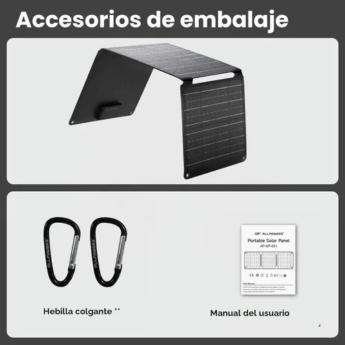 Vista 7 de ALLPOWERS SP001 - Cargador de panel solar portátil de 21 W