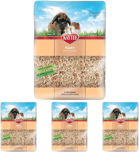 Vista 8 de Kaytee Aspen - Ropa de cama para mascotas para conejillos de indias, conejos, hámsters, jerbos y chinchillas, 19.7 litros