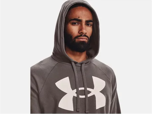 Vista 4 de Under Armour mens Rival Fleece Big Logo Hoodie (176) Fresh Clay/ Onyx White