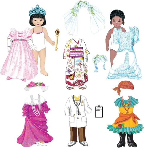 Vista 2 de Little Folk Visuals Dress-Up Fun - Juego de 15 piezas de fieltro precortadas