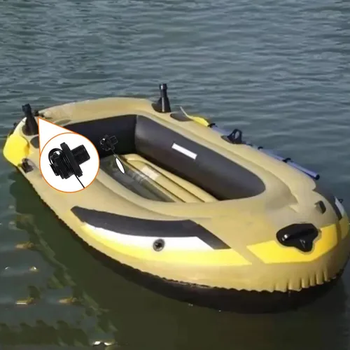 Vista 6 de Aifeier ET 2 válvulas de aire de barco inflable, válvula Boston de repuesto de inflado unidireccional para balsa inflable de goma, balsa bote