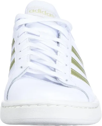 Vista 2 de adidas Grand Court - Tenis para mujer, BlancoSandy Beige MetOff White, 11