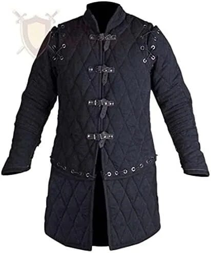 Vista 2 de Gambeson Thick Padded Full Sleeves Gambeson Coat Aketon Jacket Armor, Cotton Fabric Gambeson Jacket by ITS Medieval