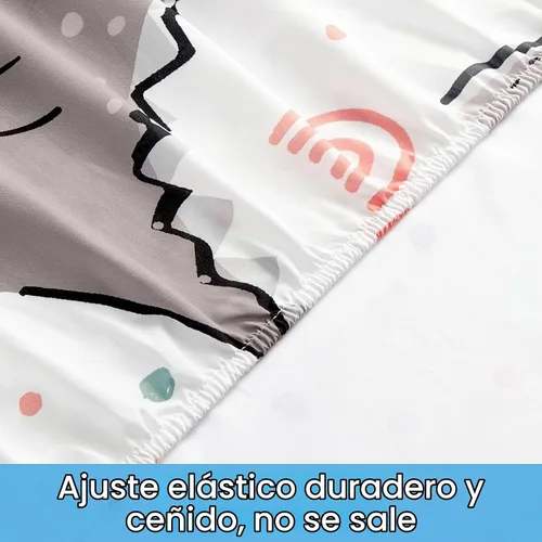 Vista 4 de BYSURE Juego de sábanas para cama individual para niños (Dinosaurio, gris), 3 piezas de sábanas de bolsillo profundo de ajuste fácil, ropa de cama