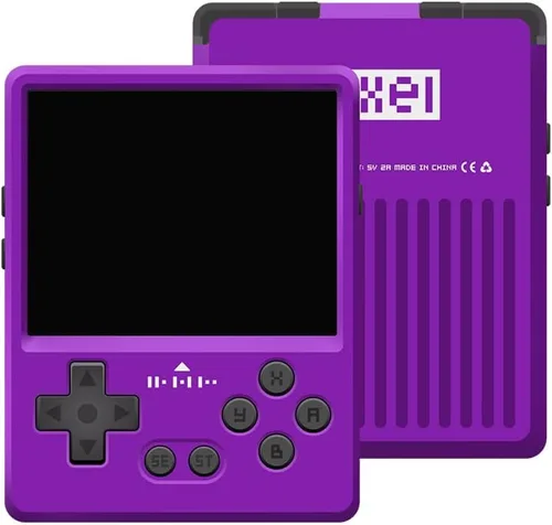 Vista 5 de Consola de juegos GKD Pixel 2 Metal Retro, jugador portátil mini de bolsillo, preinstalada con tarjeta TF de 64GB, batería de 1800mAh, pantalla IPS