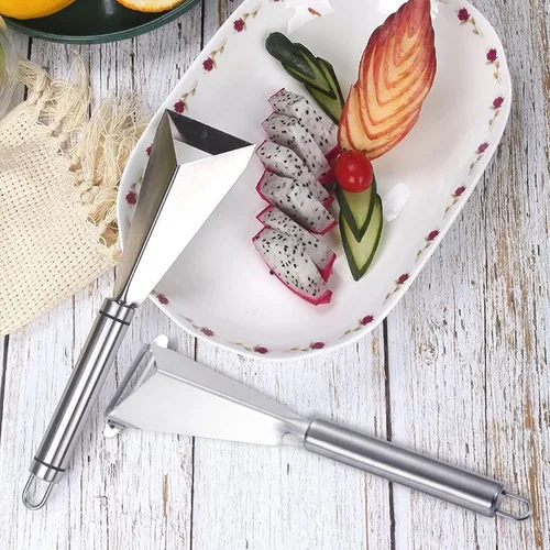 Vista 5 de Cuchillo para tallar frutas, paquete de 2 cortadores de frutas