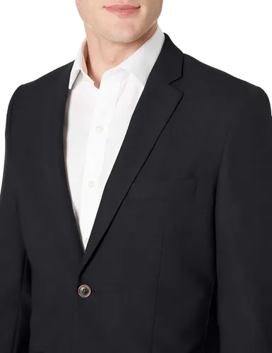 Vista 3 de Tienda Essentials Blazer elástico de manga larga con botones frontales para hombre