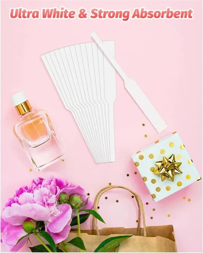Vista 5 de Disposable Perfume Test Strips 700 PCS Perfume Blotters – Highly Absorbent Fragrance Test Strips Pure White Odorless Paper