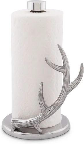 Vista 16 de Arthur Court Designs Fleur-De-Lis - Toallero de papel francés decorativo para encimera, de metal de aluminio en la encimera, 13 pulgadas de alto