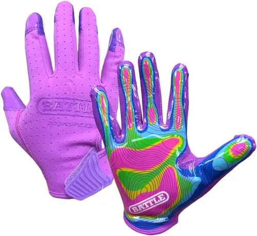Vista 46 de Battle Guantes deportivos con receptor de velocidad Doom Blanco