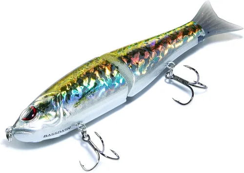 Vista 6 de Señuelos Bassdash SwimShad Glide articulados Swimbait Lubina Cachorro Salmón Trucha Almizclado Señuelo de Pesca