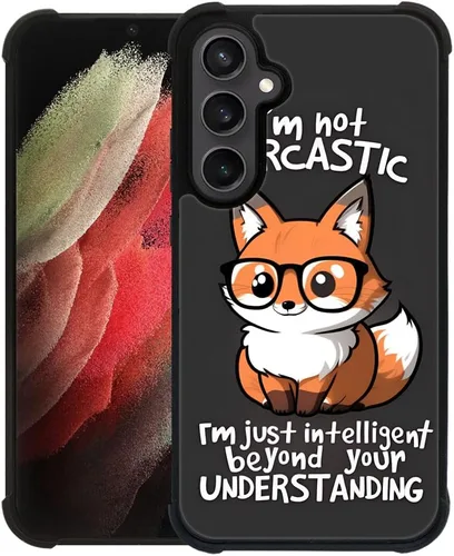 Vista 9 de CARLOCA Funda compatible con Google Pixel 8 Pro, bonitas fundas de Fox Wear para Google Pixel 8 Pro, diseño gráfico, a prueba de golpes