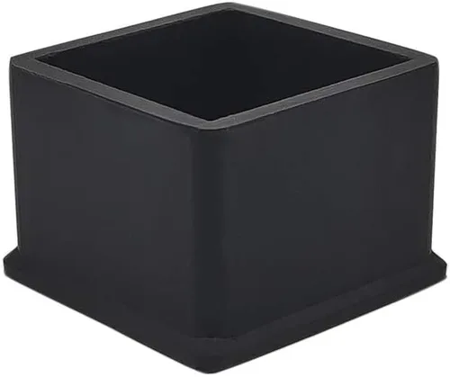 Vista 12 de Flyshop Tapones de PVC para patas de silla de patio, protectores de suelo cuadrados negros 10 unidades, 1 pulgada x 1 pulgada, 0.984 x 0.984 in