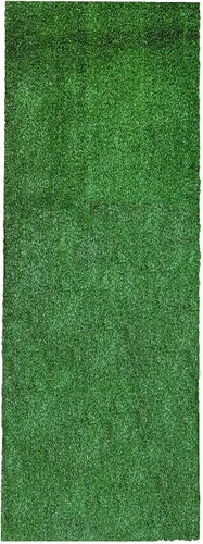 Vista 8 de [Usado] Ottomanson Césped Artificial Turf de 22" x 20' para Interiores y Exteriores, Alfombra de Césped Sintético con Agujeros de Drenaje
