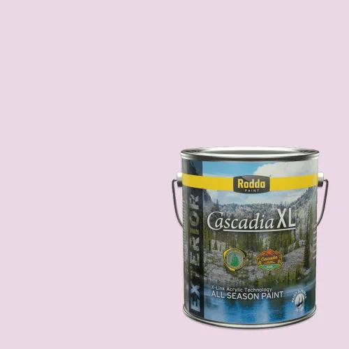 Vista 156 de Rodda Paint CASCADIA XL Pintura e imprimación de satén exterior en uno, cuarto de galón, bikini lavanda
