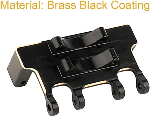Vista 7 de Portal de aleación de aluminio Ejes delanteros y traseros con soporte servo para Axial AX24 1/24 RC 4WD Crawler Car Metal Upgrade Parts (negro)