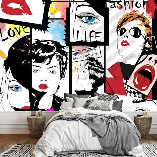 Vista 48 de wall26 - Pintura de arte abstracto marrón y beige - Mural de pared extraíble Papel pintado autoadhesivo grande - 66x96 pulgadas
