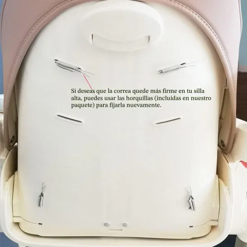 Vista 3 de Correa de repuesto para silla alta, Baby Trend - Arnés ajustable para silla alta de cinco puntos, accesorios para silla alta