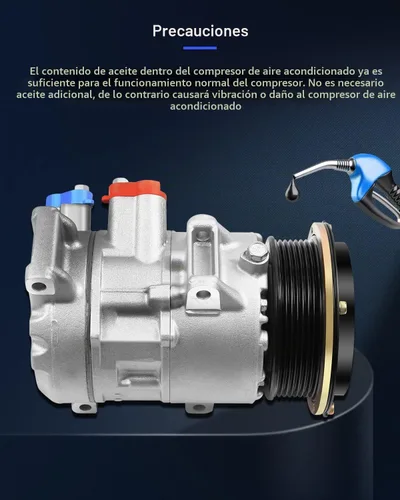 Vista 7 de Compresor de CA ECCPP con embrague para Toyota RAV4 2.4L 2006-2008
