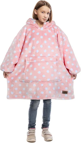 Vista 28 de Catalonia Sudadera tipo manta con capucha para niños, sudadera de sherpa extragrande para adolescentes jóvenes, idea de regalo Dual-Layer Design