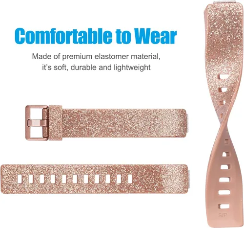 Vista 3 de AK Pulseras de TPU suaves compatibles con Fitbit Inspire 2/Fitbit Inspire HR/Fitbit Inspire/Fitbit Ace 2, correas deportivas impermeables