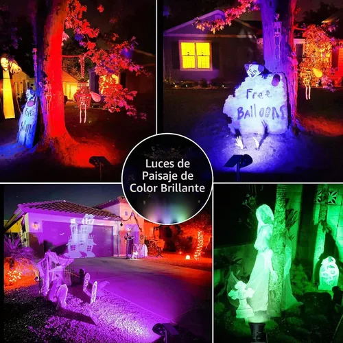 Vista 4 de Luces solares de Halloween al aire libre ideal decoración de Navidad para RGB Color-4P