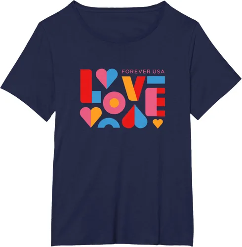 Vista 9 de USPS Camiseta Forever USA Love, Negro