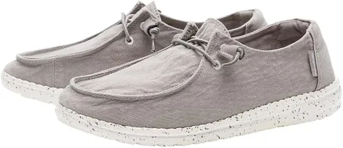 Vista 2 de Hey Dude - Mocasines Wendy con agujetas para mujer cómodos y ligeros variedad de tamaños