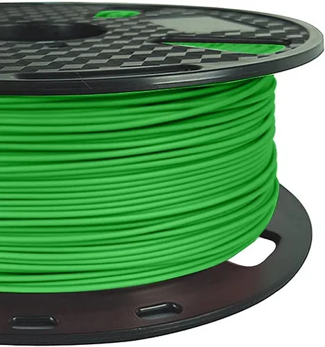 Vista 2 de CC3D MAX+ Filamento PLA clásico verde de 0.069 in, 2.2 libras, filamento de impresora 3D, material de impresión 3D, PLA Pro Plus color verde neón