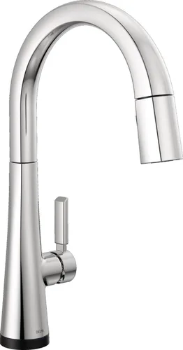 Vista 22 de Grifo Delta Faucet Monrovia de Níquel Cepillado para Cocina, Grifos de Cocina con Rociador Desplegable, Grifo de Fregadero de Cocina con Lumicoat