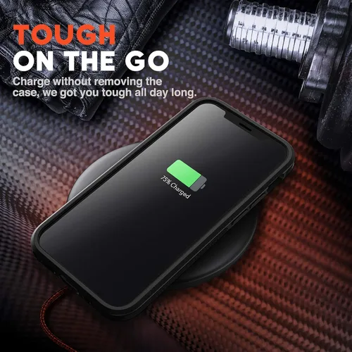 Vista 7 de NTG - Funda diseñada para iPhone 12 & iPhone 12 Pro, delgada y ligera, protector sólido de gran resistencia a prueba de golpes para iPhone 12 de 6.1