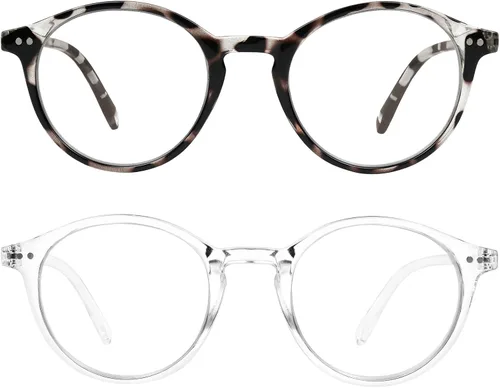 Vista 18 de Yogo Vision Blue Light Blocking Glasses Men Women Computer Anti Eyestrain Glasses Round Frame Blue Light Blocker Eyeglasses