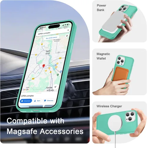 Vista 999 de Funda para Google Pixel 10 Pro XL, cubierta magnética mate, color negro Fit for MagSafe, Screen Protector included, Shockproof Military Grade