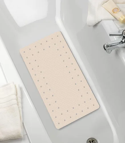 Vista 2 de WENKO Alfombra baño Mirasol 27.6x15.4 in, Beige, 16.7 x 2.4 x 2.4 in