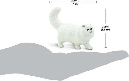 Vista 2 de Safari Ltd. Figura de gato persa – Figura realista de gato de 3 pulgadas – Juguete educativo para niños, niñas y niños a partir de 3 años