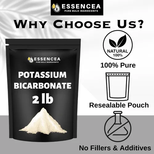 Vista 7 de Bicarbonato de potasio de 2 libras por Essencea Pure Bulk Ingredients Electrolito y levadura Suplemento de potasio puro y sin diluir