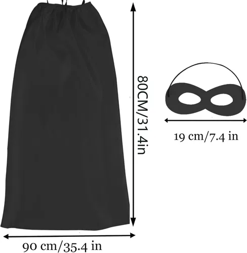 Vista 2 de Adult Superhero Capes and Masks - Halloween Costumes Adult Cape Superhero Party Capes