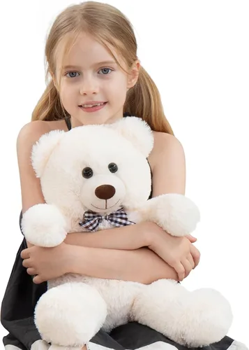 Vista 24 de MorisMos Oso de peluche gigante con corbata de 4 pies, 47 pulgadas, oso de peluche grande clásico, regalo para novia novio en cumpleaños, azul