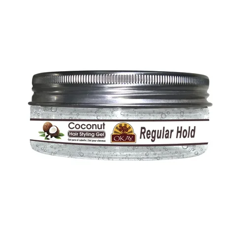 Vista 7 de Okay Gel de sujeción regular para el cabello de coco, 17 onzas líquidas, plata, 17 onzas líquidas