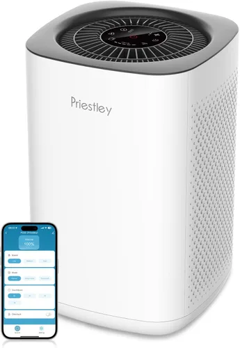 Vista 12 de Priestley Purificadores de Aire Pequeños para Casa Dormitorio Residencia Universitaria Oficina Escritorio, 20dB Silencioso Purificador de Aire HEPA