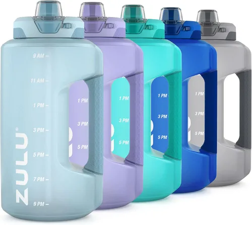 Vista 10 de Goals - Botella de agua de medio galón con pajita