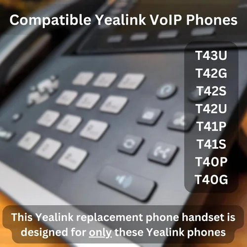 Vista 6 de Yealink - Repuesto de teléfono para teléfonos: T43U, T42U, T40P, T41S, T42S, T40G, T41P, T42G, hecho a las especificaciones exactas para garantizar
